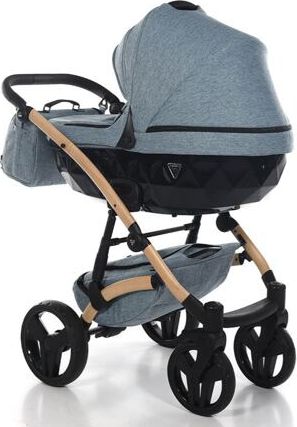 Kočárek Junama Vegan dvojkombinace 04 Melange blue - obrázek 5