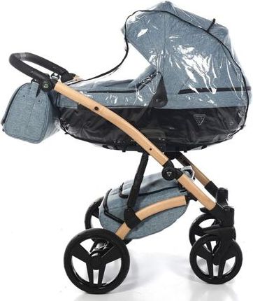 Kočárek Junama Vegan dvojkombinace 04 Melange blue - obrázek 7