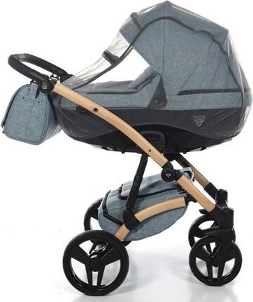 Kočárek Junama Vegan dvojkombinace 04 Melange blue - obrázek 8