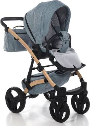 Kočárek Junama Vegan dvojkombinace 04 Melange blue - obrázek 10