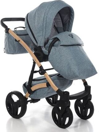 Kočárek Junama Vegan dvojkombinace 04 Melange blue - obrázek 11