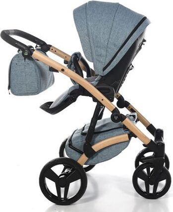 Kočárek Junama Vegan dvojkombinace 04 Melange blue - obrázek 16