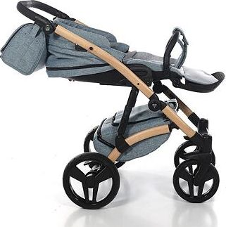 Kočárek Junama Vegan dvojkombinace 04 Melange blue - obrázek 18