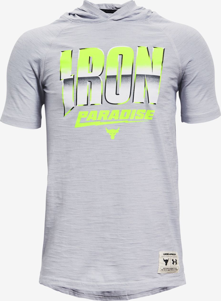 Under Armour Project Rock Charged Cotton® Triko dětské Šedá - 134-140 - obrázek 1