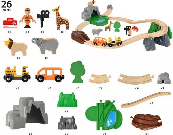 Brio 33960 Vláčkodráha Safari sada - obrázek 2