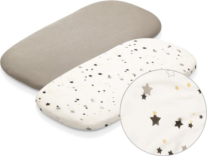 Bambusové prostěradlo do kočárku BabyOno STARDUST sada 2ks - obrázek 1
