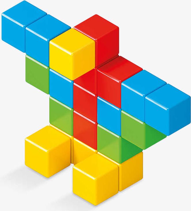 Dudlu GEOMAG Magicube Green line Eko baby kostky barevné magnetické set 24ks - obrázek 5