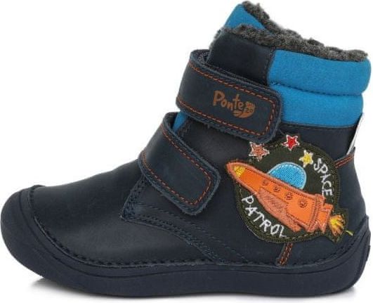 Ponte 20 chlapecká kožená zimní kotníčková obuv PV121-DA03-1-437OBT 26 tmavě modrá - obrázek 1