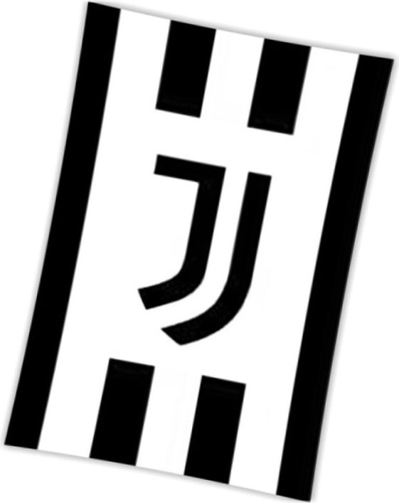 Carbotex · Velká fleecová deka Juventus FC - motiv Black & White - Polar fleece 150 x 200 cm - obrázek 1