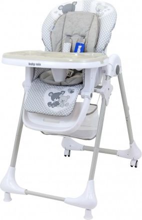 Jídelní židlička Baby Mix Infant grey, Šedá - obrázek 1