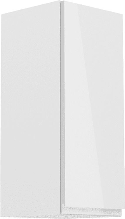 KONDELA Tempo Kondela Horní skříňka, bílá / bílý extra vysoký lesk, pravá, AURORA G30 - obrázek 1