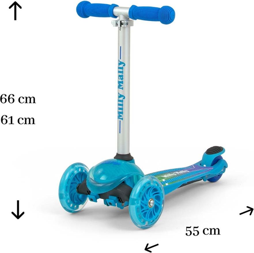 Dětská koloběžka Milly Mally Scooter Varianta: Boogie - oranžová - obrázek 6