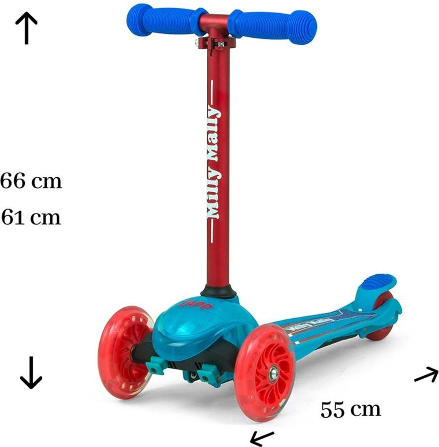 Dětská koloběžka Milly Mally Scooter Varianta: Boogie - oranžová - obrázek 47