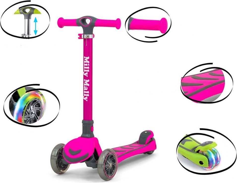 Dětská koloběžka Milly Mally Scooter Varianta: Boogie - oranžová - obrázek 112