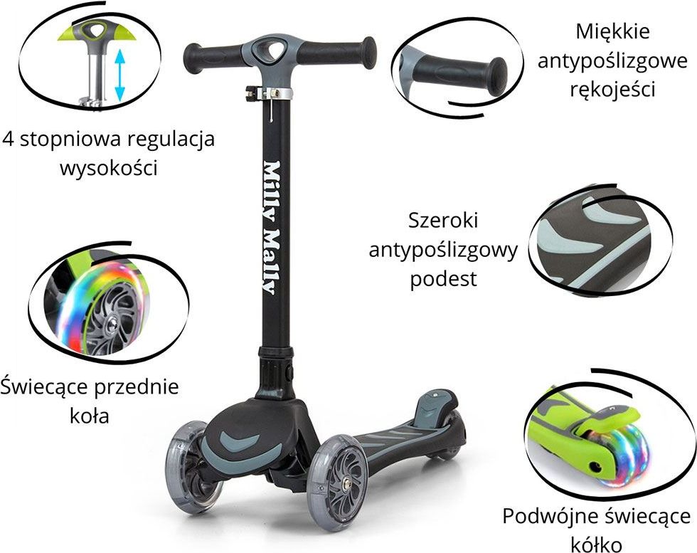 Dětská koloběžka Milly Mally Scooter Varianta: Boogie - oranžová - obrázek 148