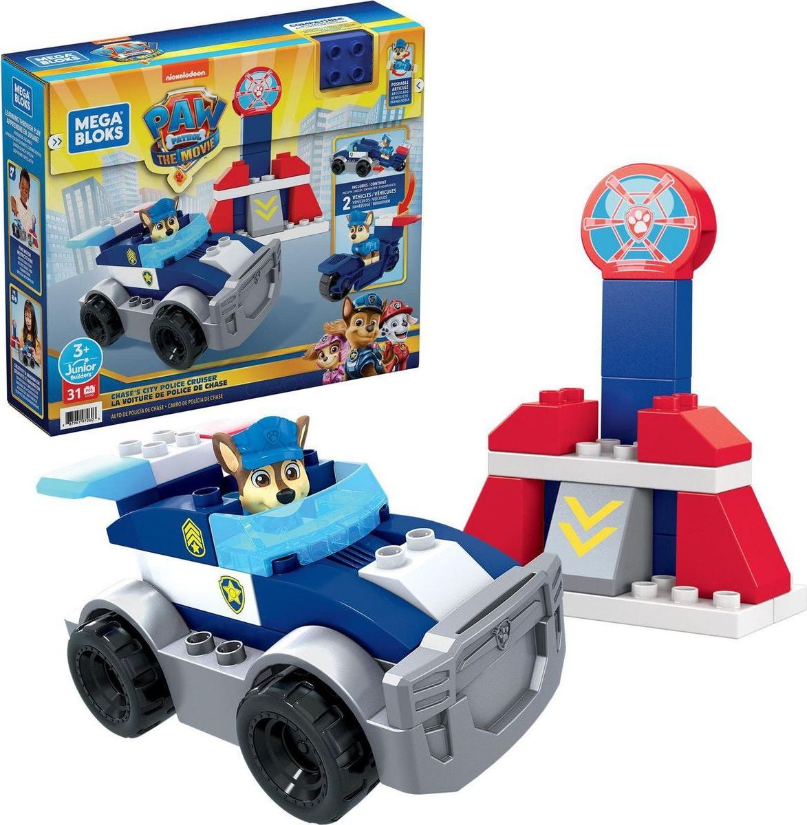 Mattel Mega Bloks Tlapková Patrola Chaseovo policejní auto - obrázek 1