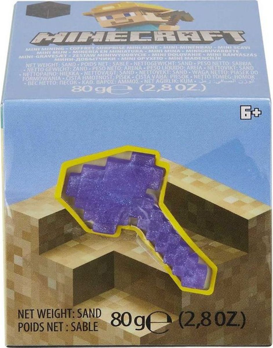 Mattel Minecraft mini těžba sekera fialová - obrázek 1
