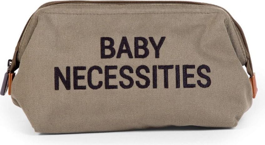 Childhome Toaletní taška Baby Necessities Canvas Khaki - obrázek 1