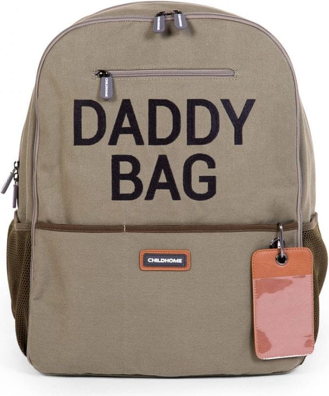 Childhome Přebalovací batoh Daddy Bag Canvas Khaki - obrázek 1
