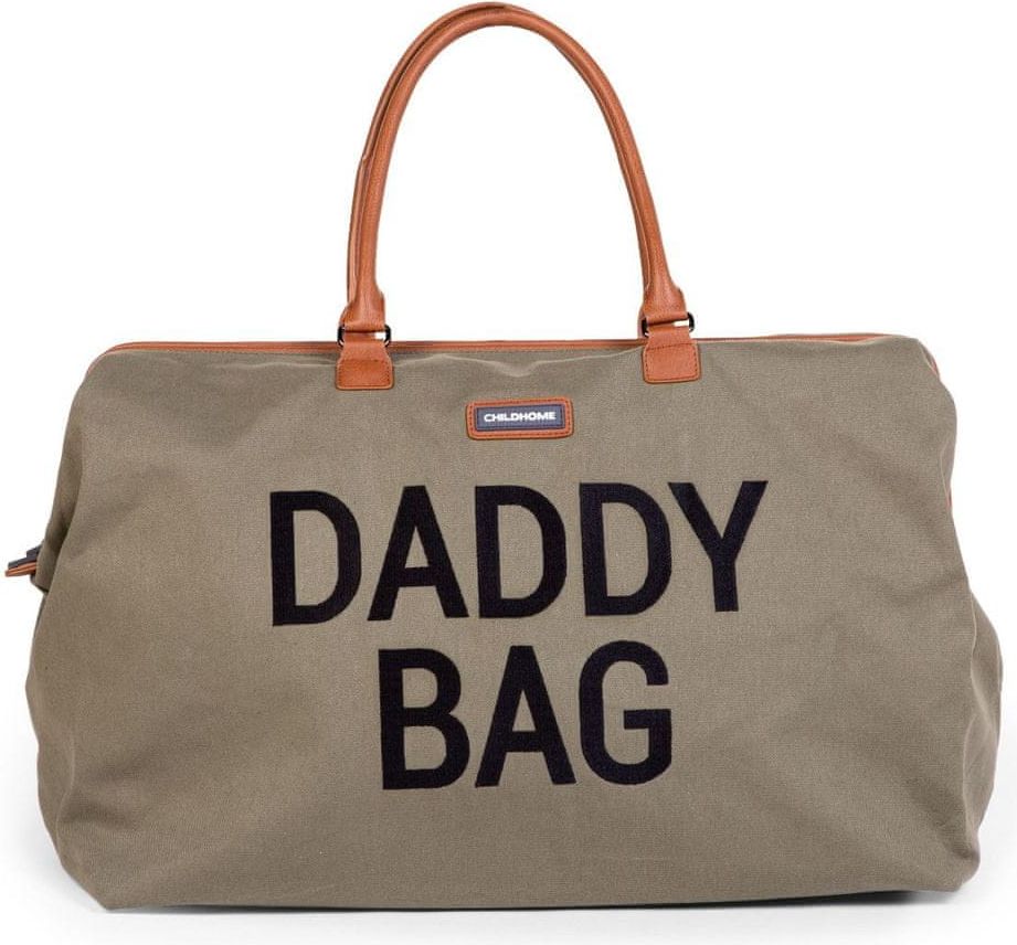 Childhome Přebalovací taška Daddy Bag Big Canvas Khaki - obrázek 1