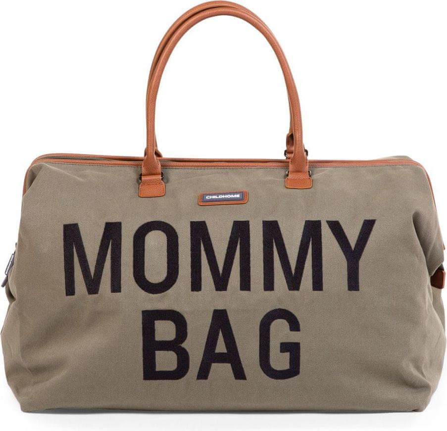 Childhome Přebalovací taška Mommy Bag Canvas Khaki - obrázek 1