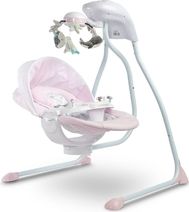 Dětské lehátko/Houpačka s melodiemi a světelným kolotočem - RAFFI pink - Caretero - obrázek 10