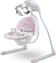 Dětské lehátko/Houpačka s melodiemi a světelným kolotočem - RAFFI pink - Caretero - obrázek 11