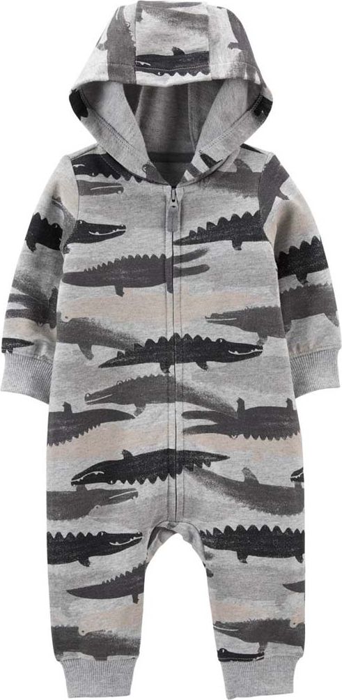 CARTER'S Overal na zip Grey Alligators chlapec 3m - obrázek 1