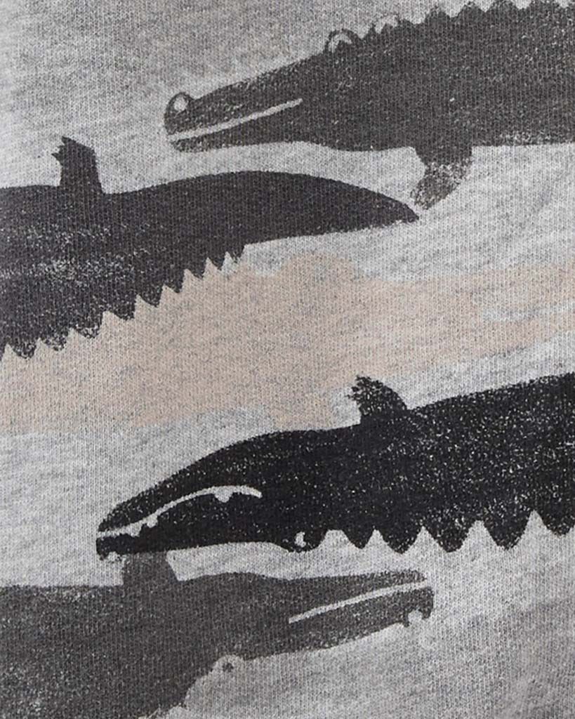 CARTER'S Overal na zip Grey Alligators chlapec 3m - obrázek 2