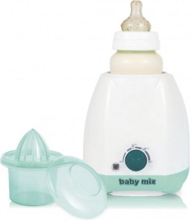 Elektrický ohřívač lahví a dětské stravy s příslušenstvím Baby Mix zelený, Zelená - obrázek 1