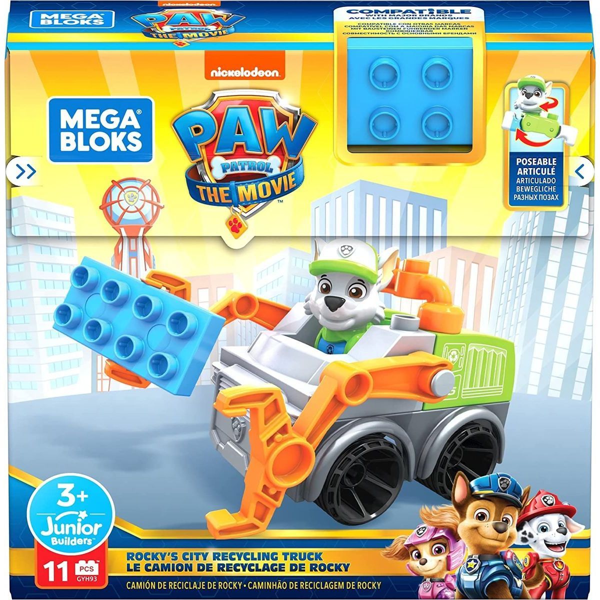 Mattel Mega Bloks Tlapková Patrola Rockyho recyklační auto - obrázek 6