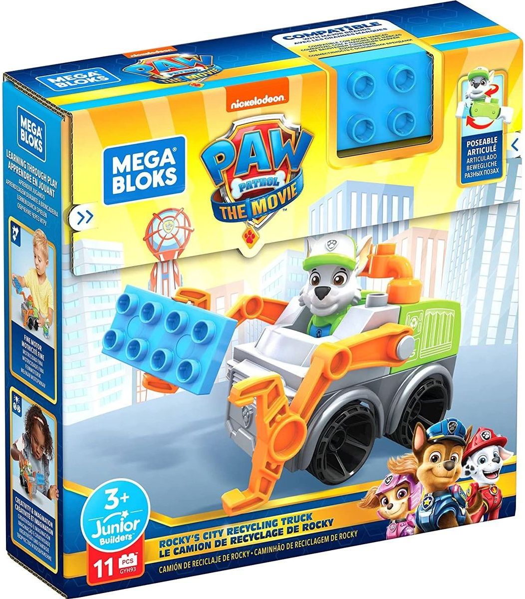 Mattel Mega Bloks Tlapková Patrola Rockyho recyklační auto - obrázek 7