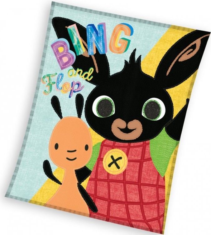 Carbotex Dětská deka zajíček Bing a Flop 110x140 cm - obrázek 1