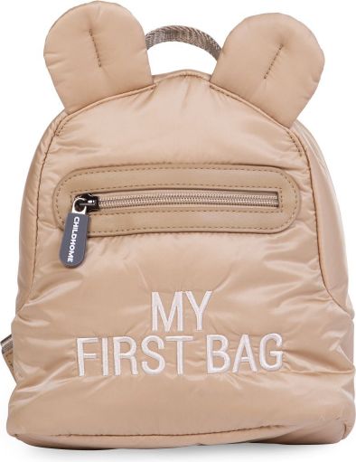 Childhome Dětský batoh My First Bag Puffered Beige - obrázek 1