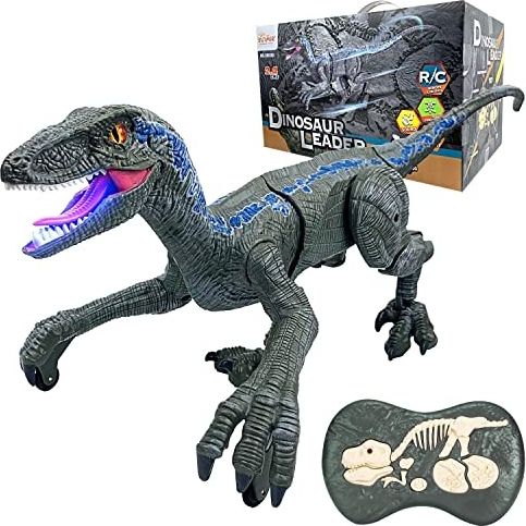 RCobchod RC dinosaurus VELOCIRAPTOR II. - šedý - obrázek 3