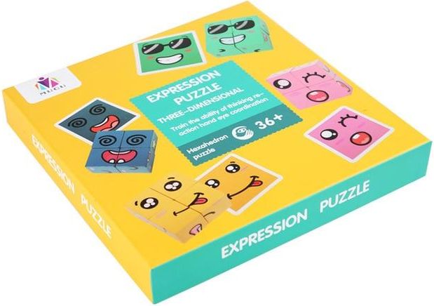 Puzzle stavební kostky - FACEMATCH - obrázek 3