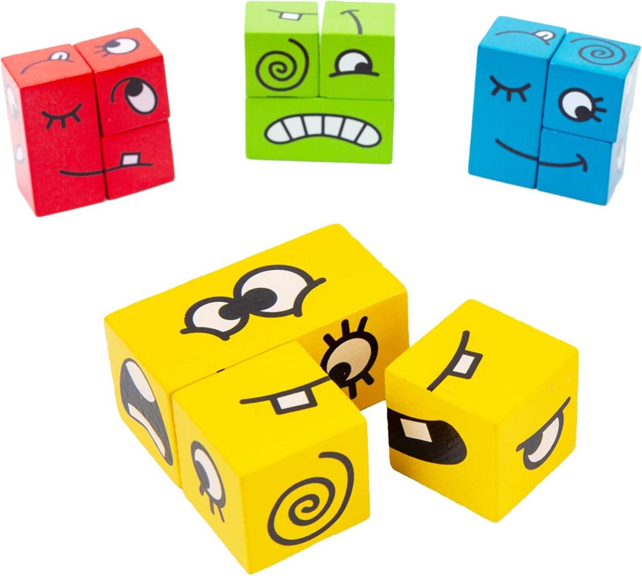 Puzzle stavební kostky - FACEMATCH - obrázek 4
