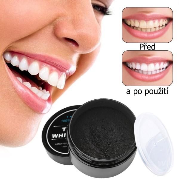 Kokosové uhlí pro bělení zubů Teeth Whitening - obrázek 2