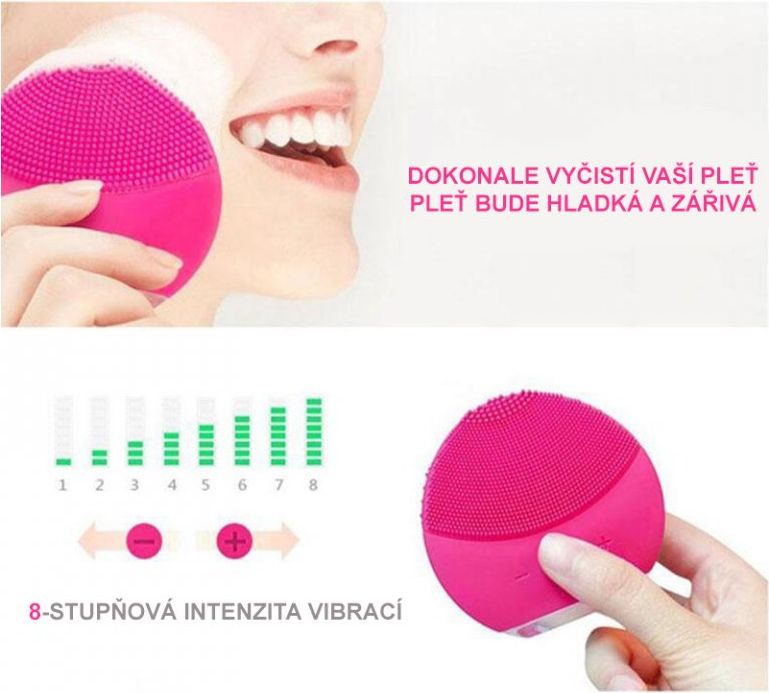 Dudlu Sonický čisticí kartáček na pleť - FOREVER - obrázek 3