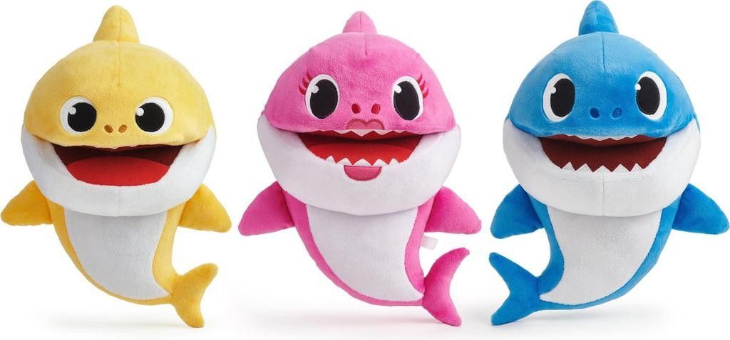 Baby Shark plyšový na baterie se zvukem- modrý - obrázek 1