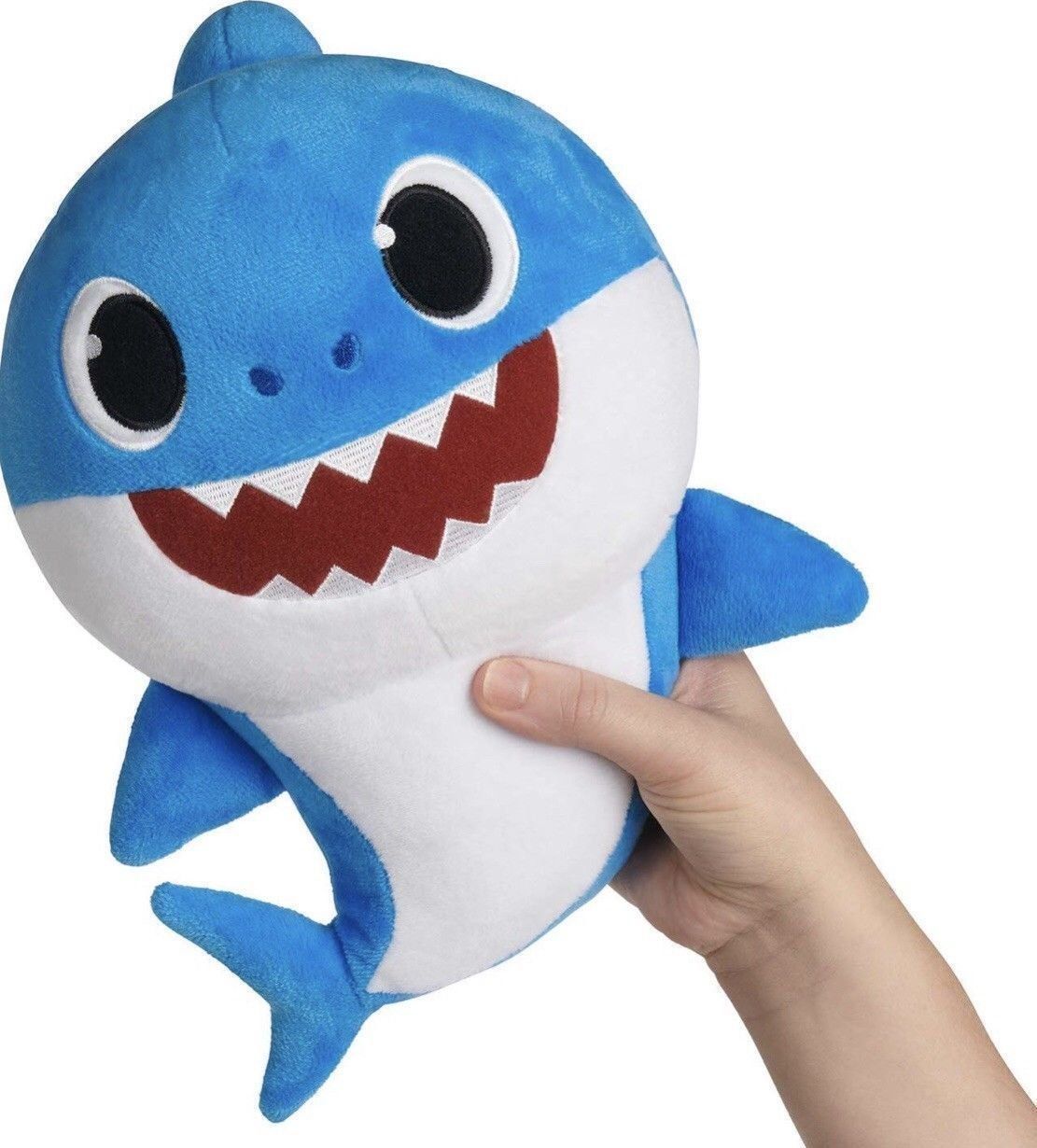 Baby Shark plyšový na baterie se zvukem- modrý - obrázek 2