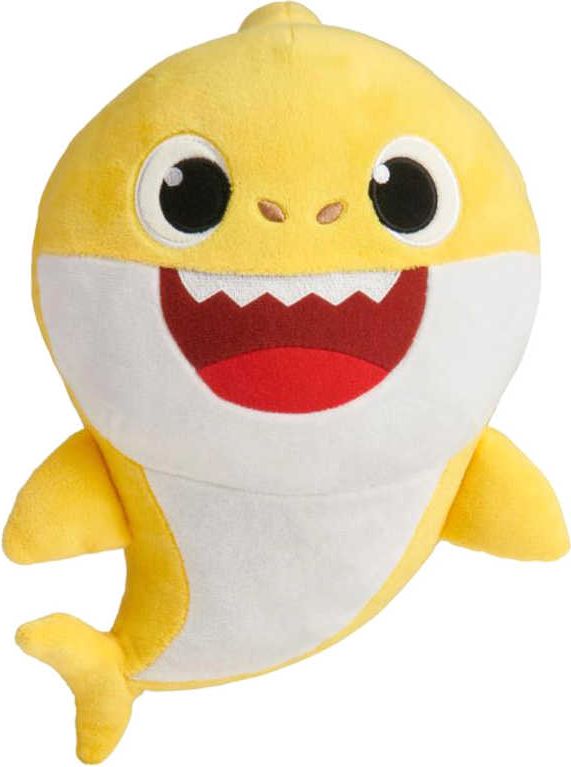 Baby Shark plyšový na baterie se zvukem- žlutý - obrázek 2