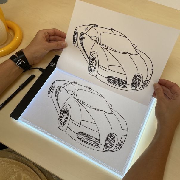 Svítící LED deska na obkreslování A4 - obrázek 3