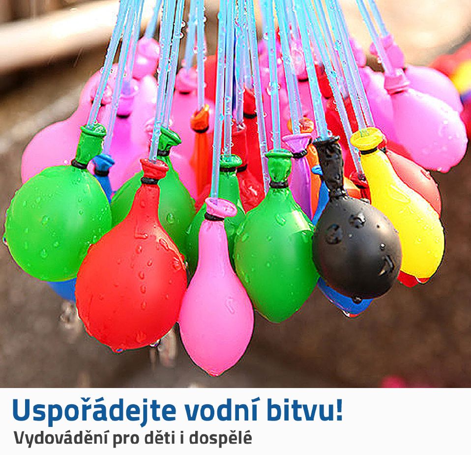 Balónkové vodní bomby 37ks - obrázek 5