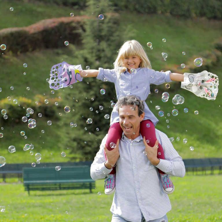 Bubbles zábavná rukavice s bublifukem - unicorn - obrázek 3