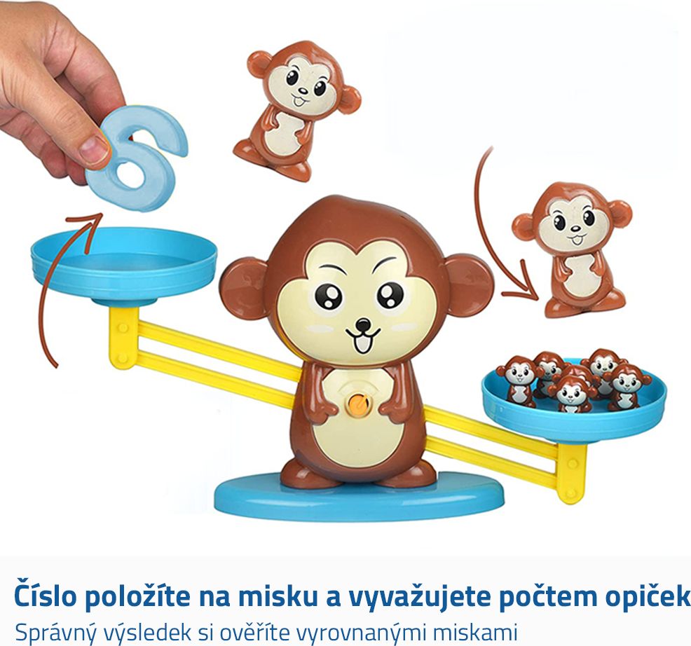 Vzdělávací opička - Opičí váha s čísly - obrázek 6