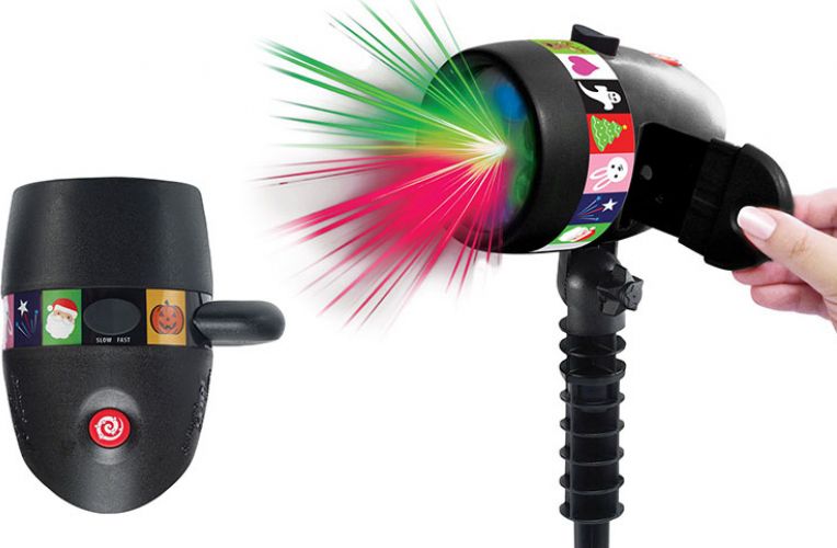 LED projektor s 12ti vyměnitelnými motivy - obrázek 1