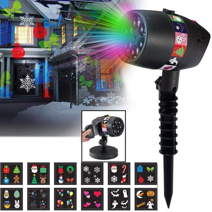 LED projektor s 12ti vyměnitelnými motivy - obrázek 7