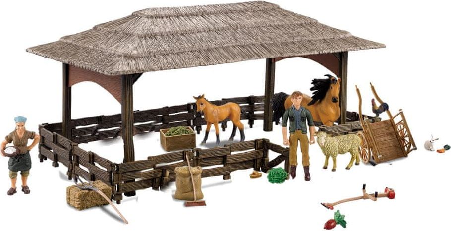 Rappa Stáj přístřešek pro koně a zvířata s příslušenstvím a chovateli - obrázek 1