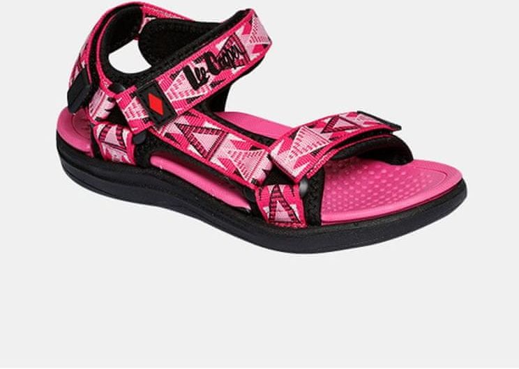 Lee Cooper růžové holčičí vzorované sandály 33 - obrázek 1